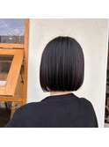 切りっぱなしボブ