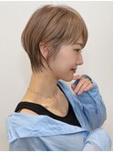 マッシュショート マロンベージュ エモージュ t1027
