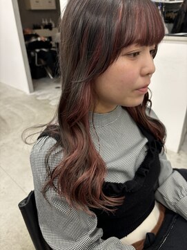 テラス トヨタ(Telasu Toyota) フェイスフレーミングのインナーピンクと顔まわりレイヤー