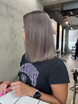 ソルトウォーター(SALT WATER) レイヤーカット/ブラウン/韓国ヘアー/ブリーチ/恵比寿