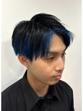 エムタニグチイプセ(M.TANIGUCHI ipse) インナーブルー×ナチュラル2WAYマッシュ