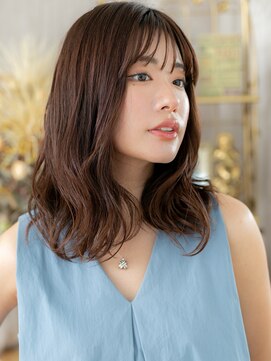 カバーヘア ブリス 川口(COVER HAIR bliss) 抜け感ミディアムレイヤーカットウェットヘアc7川口20代30代40代