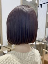 エミュ 伏見 国際センター(emu) コンパクトボブ/ミニボブ/艶ボブ/暗髪/艶感カラー/伏見
