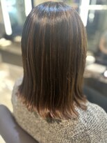 エムテコ(M.techo)&nbsp;切りっぱなし！ミディアム☆ナチュラルハイライト