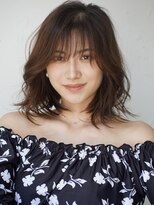 ロミー 本厚木(ROMMY.) レイヤーカットフェミニン◎ミディアムレイヤー前髪あり髪質改善