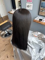 レアレア ヘアアンドライフ(LeaLea)&nbsp;着物ヘア/ダークアッシュ/ミディアムレイヤーカット/伊丹