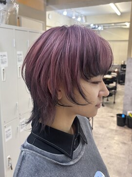 テン バイ アンブルリュクス 池袋(teN +by ambleluxe) ピンク/ブリーチ/裾カラー/池袋