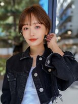 ギークス(GEEKS) 【GEEKS渋谷】シースルーマッシュ/耳かけ/秋冬ベージュ/襟足短め