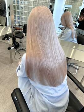 サンクプロジェクト(cinq PROJECT) 原宿韓国顔まわりミルクティーベージュホワイトベージュ