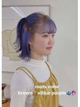 ウィットサークル(wit circle) ブルーパープルカラーにルーツデザインカラー