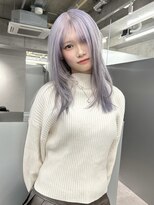 ローレン(Lolen.)&nbsp;ホワイトラベンダーシルバー/ミディアムレイヤーカット