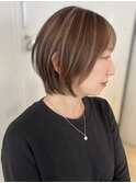レイヤーカットハッシュカット髪質改善顔周り前髪ボブブリーチ