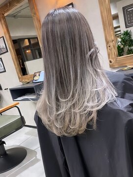 サニー 渋谷(SUNNY) バレイヤージュ、ハイライト、レイヤーカット、ダブルカラー