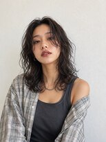ラトリエ ブロカント 立川北口店(L'atelier BROCANTE)&nbsp;パーマ　ミディアム　ニュアンス