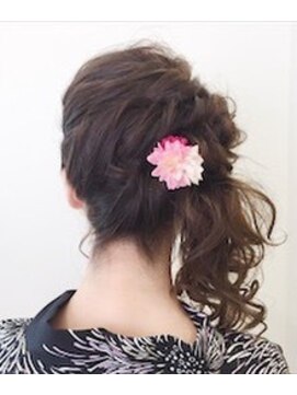 ネオリーブウリ 二子玉川店(Neolive uri) 卒業式ヘアセット×ルーズ編み《Uri/二子玉川》