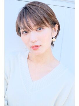 ラミ(L'ami) 【東 純平】大人かわいい 小顔 シースルー ショートボブ