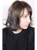 重め:切りっぱなしボブ:グラデーションH