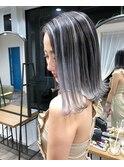ハイライトバレイヤージュ×ロブ