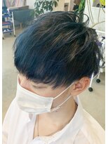 ラ メール ヘア デザイン(La mer HAIR DESIGN)&nbsp;ブルーブラック×マッシュ