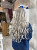 【MIRAC町田店河原崎】アッシュグレージュハイライトロング