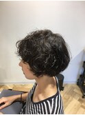 ナチュラルウェーブボブ