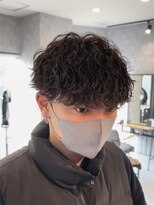 アビー(ABEY)&nbsp;波巻きスパイラルショートマッシュ刈り上げ