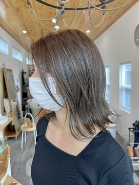 レポ(LEPO) 透明感たっぷり髪質改善カラー～アッシュグレイ