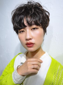 ナービス(NARVIS) マッシュショート/ソフトパーマ/ナチュラルブラウン