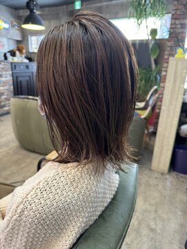 ルーナヘアー(LUNA hair) 『京都 山科 ルーナヘアー』外ハネボブ 草木真一郎