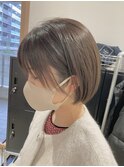 @fuchi_kuchi.okada［豊中髪質改善透明感アースカラーミニボブ］