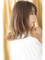 カバーヘア ブリス 北浦和(COVER HAIR bliss)&nbsp;くすみベージュ外ハネミディアムロングウルフY北浦和30代40代