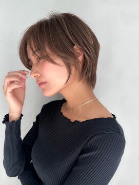 ギークス(GEEKS) 【GEEKS渋谷】ハンサムショート/冬カラー/アッシュベージュ/小顔