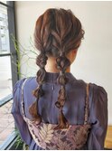 ツイン編み下ろし