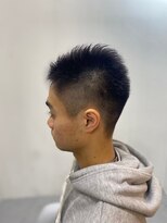 ソイクフ(SOY KUFU)&nbsp;20代30代40代◎似合わせカット刈り上げ黒髪スパイキーショート