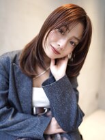 ニコ トウキョウ 渋谷(nico TOKYO)&nbsp;顔まわりレイヤーハッシュレイヤー透明感オリーブグレージュ渋谷