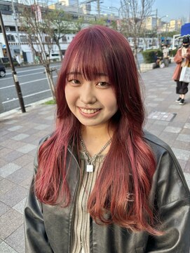 アヴァンス 神戸元町店(AVANCE.) 春トレンドのボルドー系！ブリーチなしWカラーで叶えます！