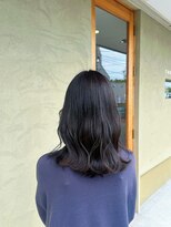 スリー(THREE)&nbsp;ホワイトグレージュ/デジタルパーマ/チェリーブラウン/蟹江