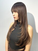 ヴェイン 渋谷(vain)&nbsp;イルミナカラーレイヤーカット顔まわりカット