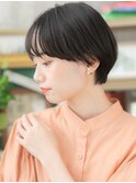 ■黒髪アッシュブラック美髪丸みショート314北浦和10代20代30代