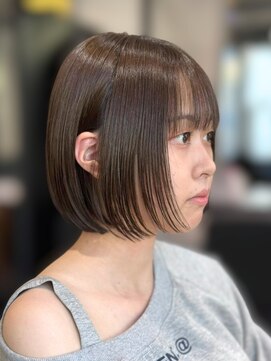 ワン バイ ジエクト(One by The Ect) 【似合わせボブ】くすみベージュ/髪質改善カラー/刈り上げボブ