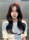 韓国ヘアー/ダブルカラー/ハイライト/イメチェン/エクステ/梅田