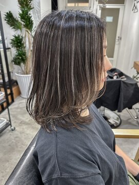 ローレル(Laurel) Laurel心斎橋○地毛ベースにコントラストハイライト