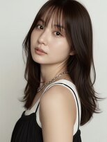 ハイレート ウニクス川越店(Hairate)&nbsp;ミディアムレイヤー20代30代40代/暗髪ナチュラルウルフ