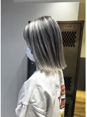 ハイライト　バレイヤージュ　ショート　レイヤー　髪質改善