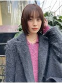 ナチュラルボブ×ブラウンカラー