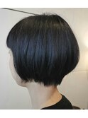 丸いショートボブ