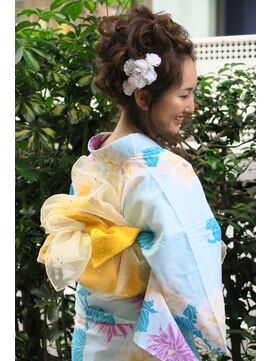 桜ギンザ (Ginza) 浴衣カールアップ☆