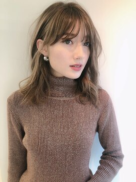 ノク(nok) ベージュボブディ_ミニウルフチェリーブラウンホ