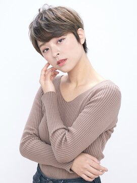 オーブ ヘアー ブランコ 久米川店(AUBE HAIR Blanco) 【AUBE HAIR】毛先パーマ_耳かけショート
