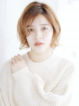 ナル 白山神社参道通り店(nalu) かきあげバングのゆるニュアンスカール